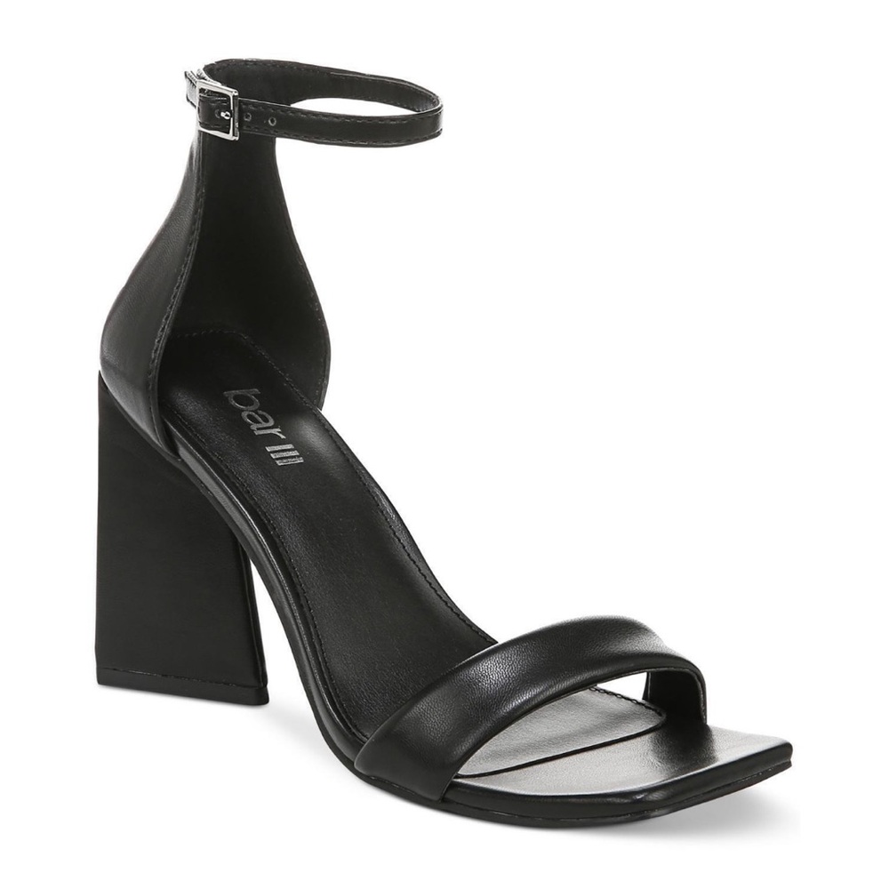 Bar III Black Ankle Strap Sandals